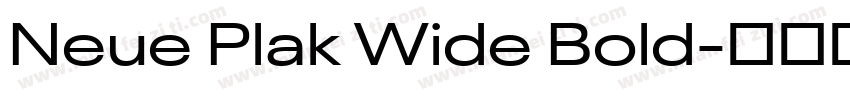 Neue Plak Wide Bold字体转换